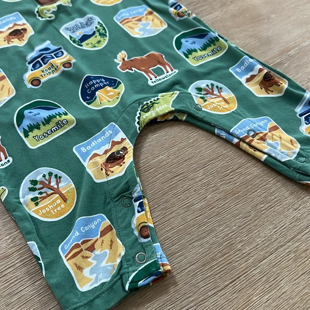 Angel Dear Bamboo Uni Romper National Park 0-3 months - Picture 6 of 6